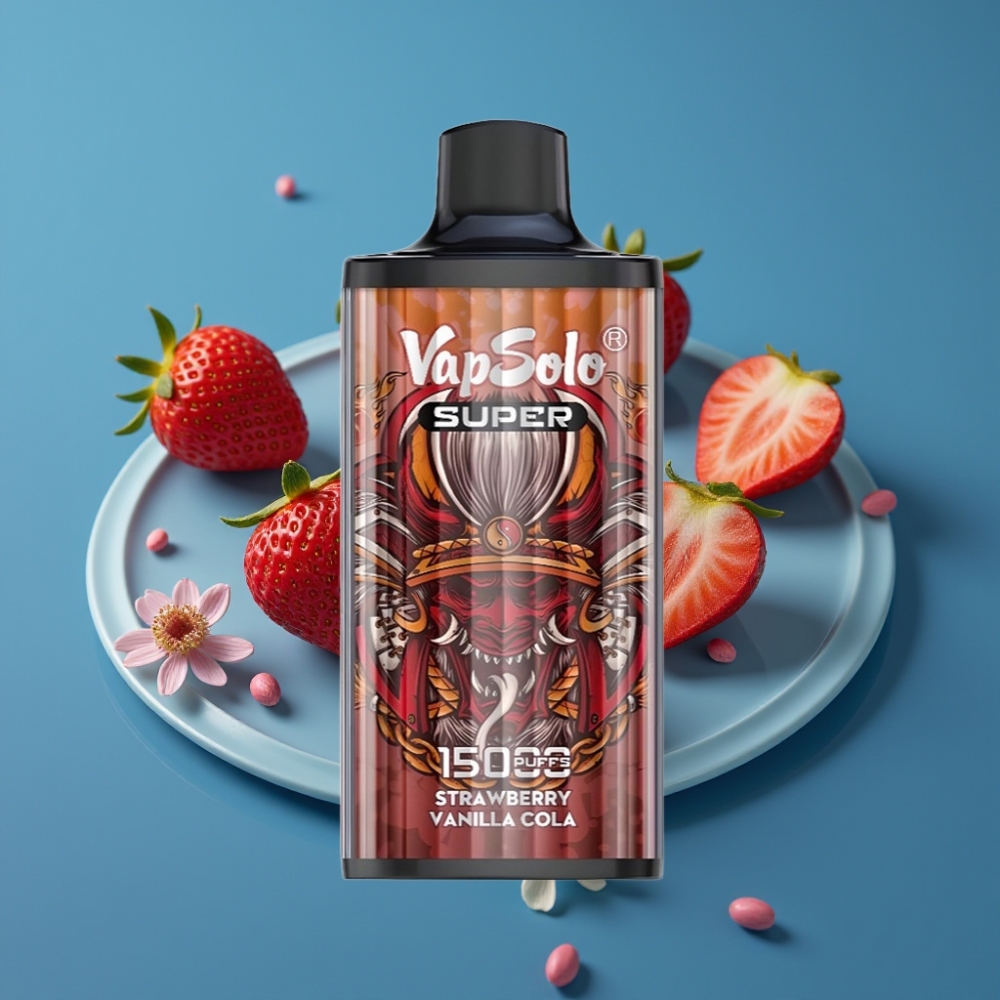 Vapsolo Super 15000 Šljokice Jagoda Vanilija Kola 40ml 850mAh Type-C