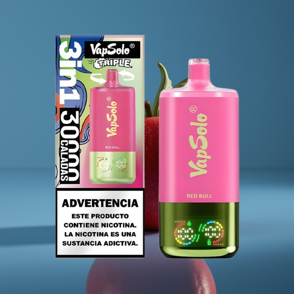 VapSolo Triple 30000 Puffs Crveni Bik Disposable Vape 40ml Type-C