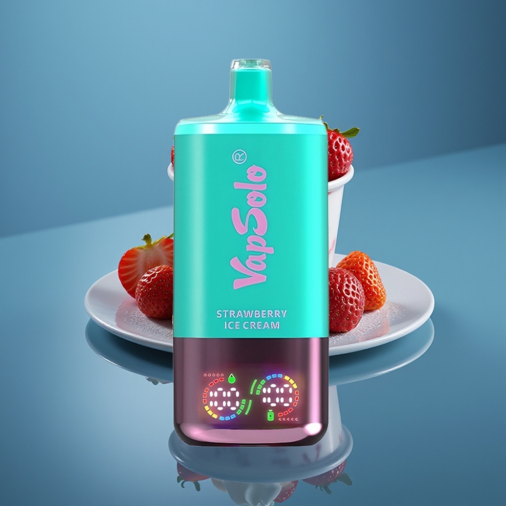 VapSolo Triple 30000 Puffs Jagoda Sladoled 40ml 20mg/50mg Type-C