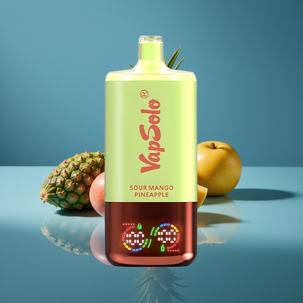VapSolo Triple 30000 Puffs Kiselo Mango Ananas 40ml Type-C Disposable Vape
