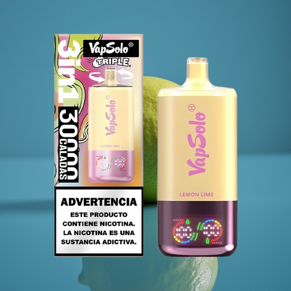 VapSolo Triple 30000 Puffs Limeta Limun 40ml Type-C