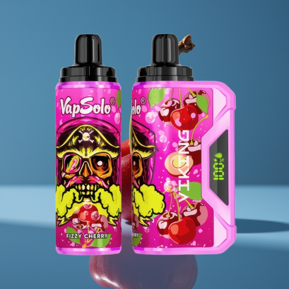 VapSolo VIKING 12000 Puffs Jednokratna E-cigareta Gazirana Trešnja 22ml Type-C