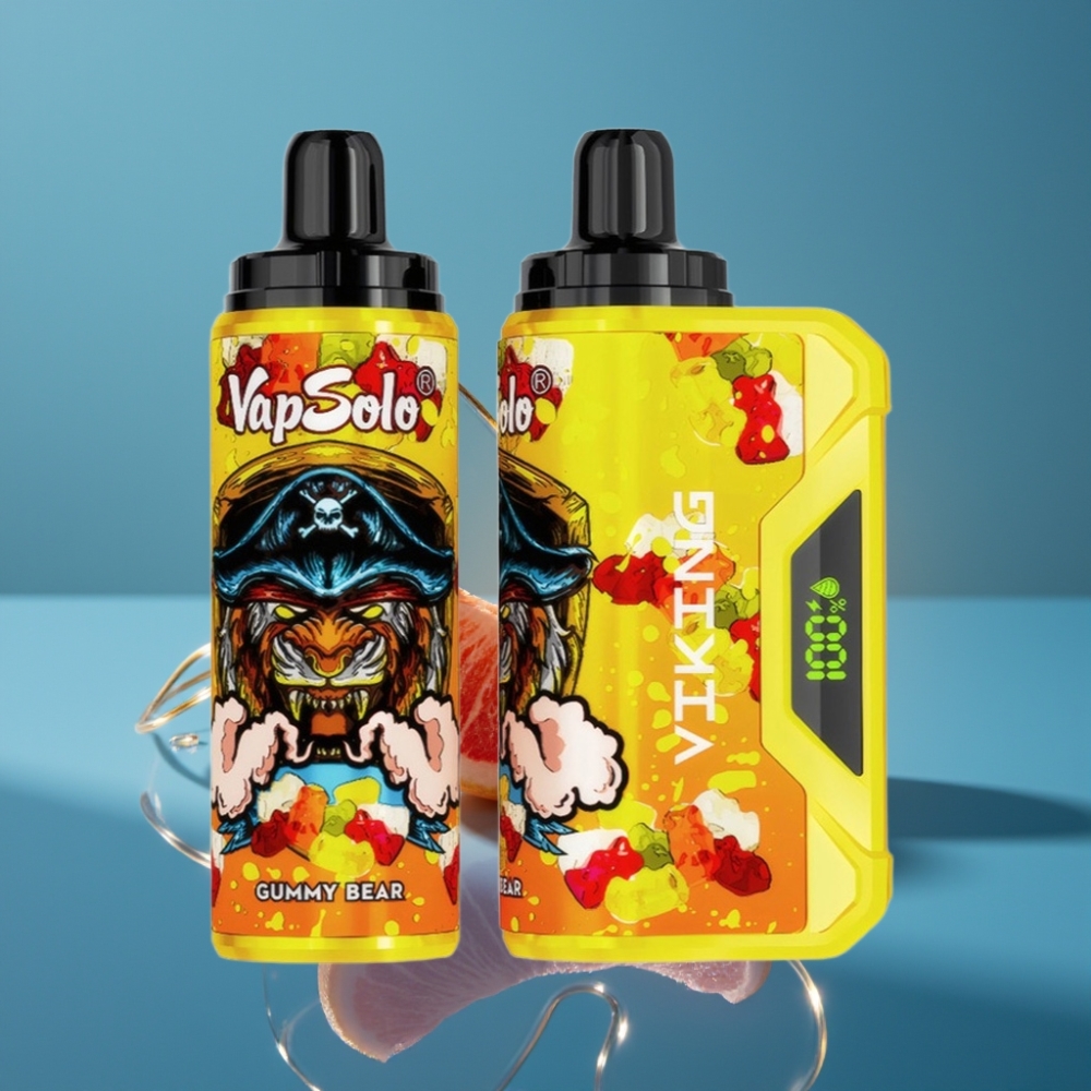VapSolo VIKING 12000 Puffs Jednokratna Vape Medvjedić Žele 22ml Type-C LED