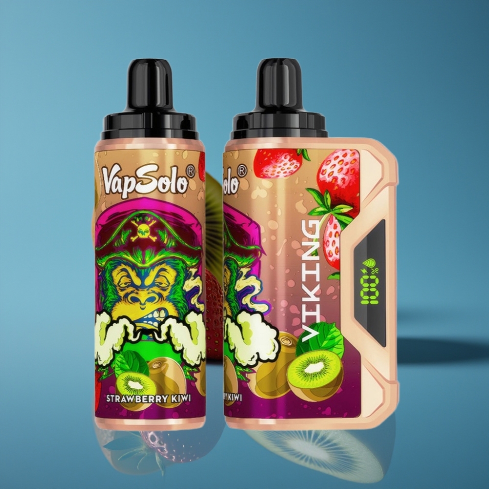 VapSolo VIKING 12000 Pufova Jednokratna Vape Jagoda Kivi 22ml Type-C