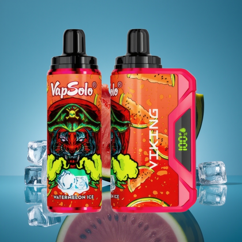 VapSolo VIKING 12000 Pufova Jednokratna Vape Lubenica Led 22ml Type-C